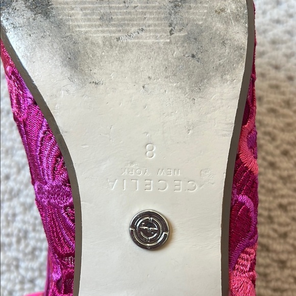Elegant Pink Embroidered Flats by Cecelia New York - Picture 9 of 9
